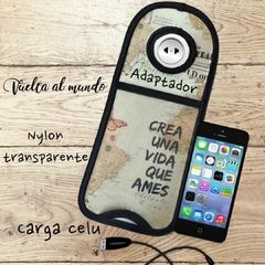 ESTUCHE CARGA CELU "CREA UNA VIDA QUE AMES" en internet