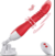 MAQUINA SEXUAL empuje y vibrador color rojo