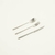 Set x 3 utensilios Manchester plateado - comprar online