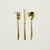 Set x 3 utensilios Manchester dorado