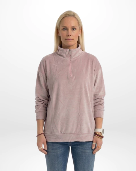 ART. M25I807 - BUZO DE PLUSH CON 1/2 CIERRE TIPO POLERA - Morfosis