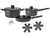 Batería de Cocina Hudson Daily Negra 6 Pz - comprar online
