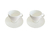 Set Cafetera Italiana Blanca + 2 Pocillos con Plato Hudson en internet