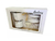 Set Cafetera Italiana Blanca + 2 Pocillos con Plato Hudson - Kitchen Tools