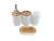 Set de Baño Blanco 4Pz