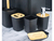 Set de Baño Negro 7Pz en internet