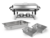 Chafing Dish Rechaud Acero Inoxidable + GN 1/1 y 2 GN 1/2