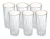 Vasos Alto Borde Dorado 330 Ml X6