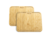 Pack x 2 Platos Madera Bamboo Hudson Rectangulares