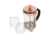 Set Cafetera Cobre con Embolo Hudson 600 ml + 2 Vasos Doble Vidrio