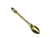 Cucharas Acero Inoxidable Doradas Diamantes Pack X6 - Kitchen Tools