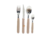 Pack de Cubiertos Mango Plástico Carol Areia 24 Piezas - Kitchen Tools