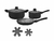Batería de Cocina Antiadherente Granito Negro Hudson 7pz