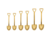 Cucharas Palas Acero Inoxidable Doradas Pack X6
