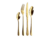 Set de Cubiertos Acero inoxidable New York Matt Gold 24 pz