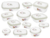 Set x12 Tuppers San Remo Flor Capuccino