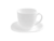 Set x6 Taza de Te con Plato de Vidrio Opal Cuadrado