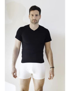 Remera Bamboo Hombre manga corta Cuello V - comprar online