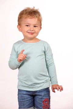 Remera bambú niñ@ manga larga en internet