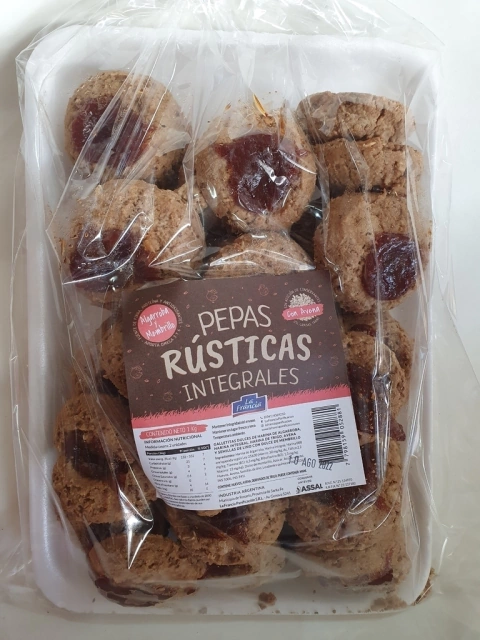 Pepas rústicas integrales algarroba y membrillo x 100gr
