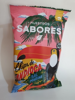 Chips de mandioca y sal marina
