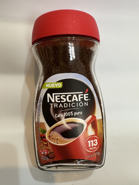 Café sin azúcar Nescafé tradición 170gr