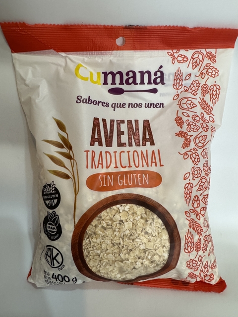 Avena tradicional sin gluten Cumaná 400gr
