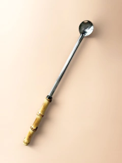 Colher Coquetel Bailarina | Bambu e Inox