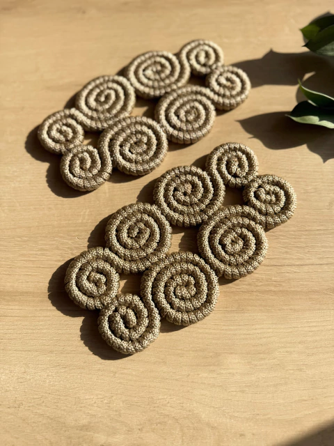 Dupla Porta Travessa Balls | Cru - comprar online