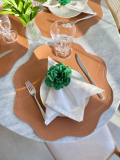 Porta Guardanapo Palha Natural | Verde - comprar online