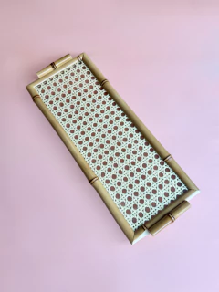 Bandeja Bambu Palha alça | G - Panno Home