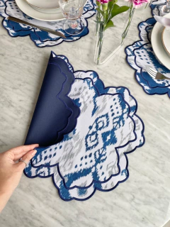 Lugar Americano Ikat | Azul - comprar online