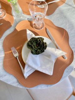 Porta Guardanapo Palha Natural | Verde Musgo - comprar online