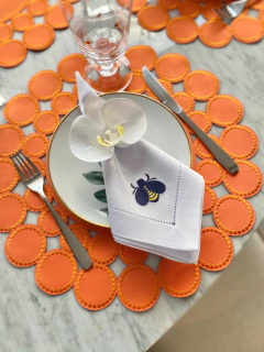 Guardanapo Linho Bordado | Bee na internet