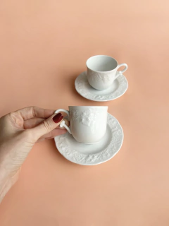 Dupla Xícara Café | Porcelana Limoges - comprar online