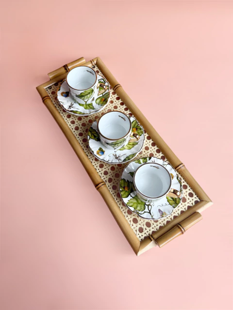 Bandeja Bambu Palha alça | G - comprar online