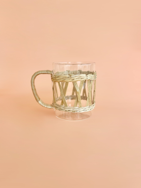 Caneca Vidro | Palha Natural