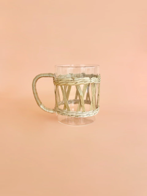 Caneca Vidro | Palha Natural