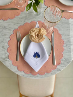 Jogo Americano Linho Poá | Rosé