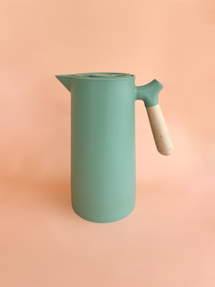 Garrafa Térmica Alça Bambu | Verde Oliva - comprar online