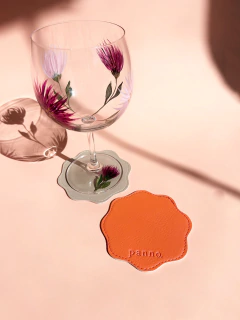 Dupla Porta Copo | Coral e Creme