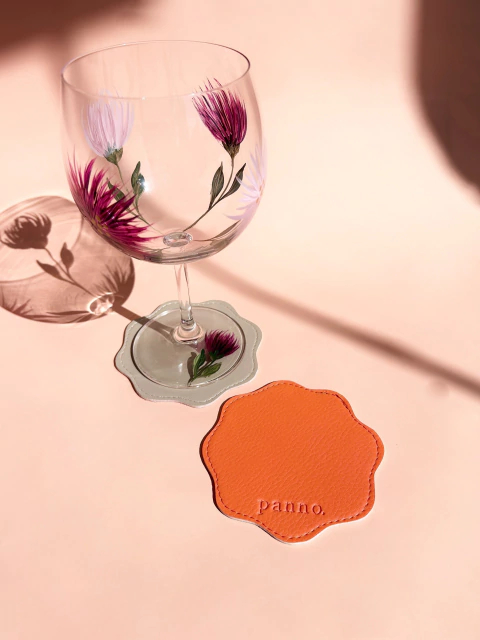 Dupla Porta Copo | Coral e Creme