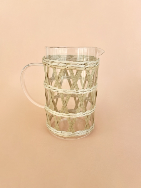 Jarra Vidro | Palha Natural