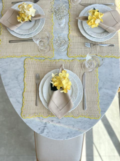 Jogo Americano Palha Natural | Amarelo - Panno Home