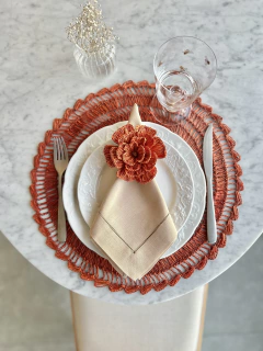 Lugar Americano Palha | Terracota - comprar online