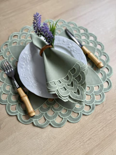 Guardanapo Linho | Escamas Verde - comprar online