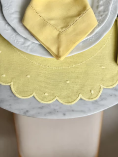 Lugar Americano Linho Poá | Amarelo na internet