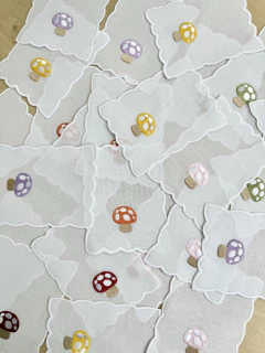 Set Guardanapo Coquetel Linho | Cogumelo - Panno Home