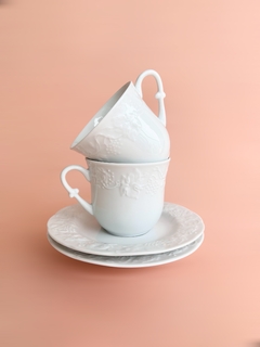 Dupla Xícara Chá | Porcelana
