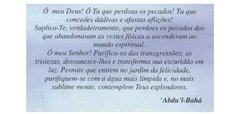 Cartão com Orações Bahá'ís – diversas - comprar online